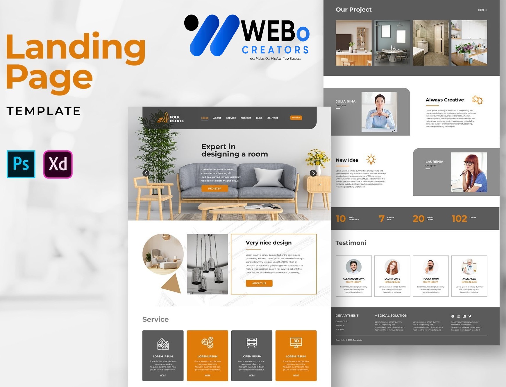 Creative Landing Page Designs, Themes, Graphic Elements for Atlanta Businesses 2026