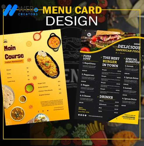 Restaurant digital menu board Atlanta menu printing services online food menu design 2026